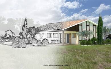 Terrain avec maison neuve à vendre 393 000 € Magescq 40140