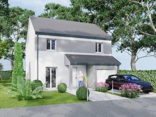 Terrain avec maison neuve à vendre 1 779 001 € 5 pièces 4 chambres 91 m² 450 m² de terrain Liverdy-en-Brie 77220