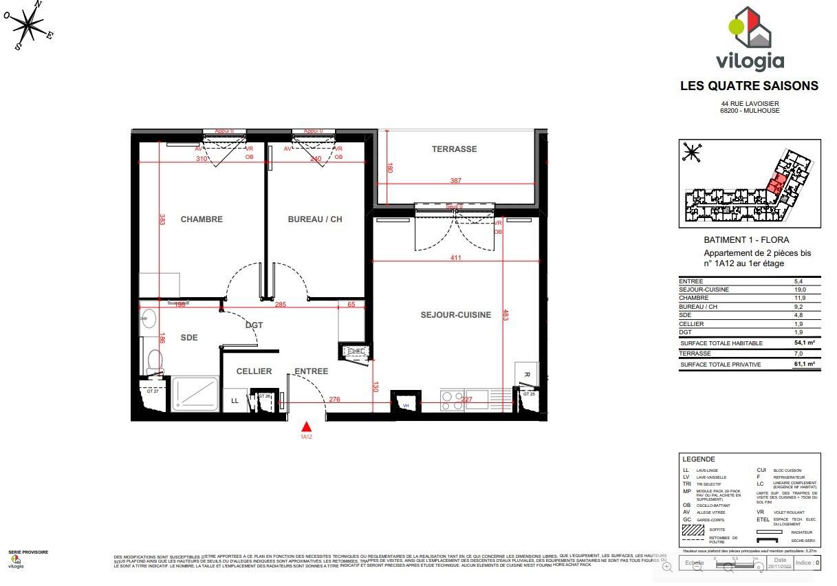 Maison à louer, 66m², MULHOUSE