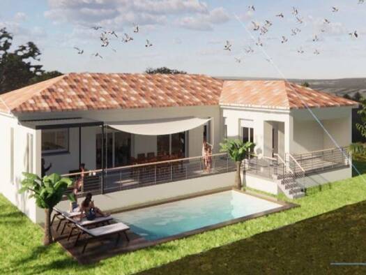 Terrain avec maison neuve à vendre 476 000 € 6 pièces 5 chambres 157 m² 1 029 m² de terrain Malataverne 26780
