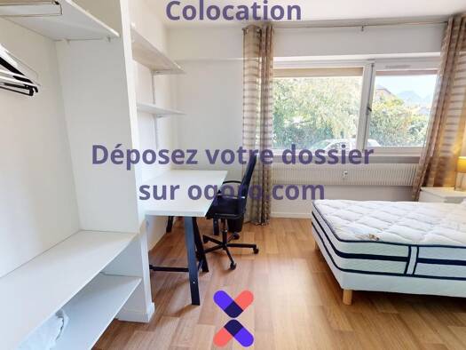 Colocation à louer 496 € 6 pièces 5 chambres 95,9 m² RDC Laurier-Merande Chambéry 73000