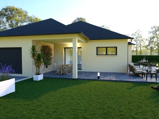 Terrain avec maison neuve à vendre 425 000 € 3 pièces 3 chambres 120 m² 695 m² de terrain Saint-Gatien-des-Bois 14130