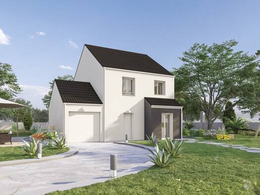 Terrain avec maison neuve à vendre 291 000 € 5 pièces 4 chambres 96 m² 450 m² de terrain Liverdy-en-Brie 77220