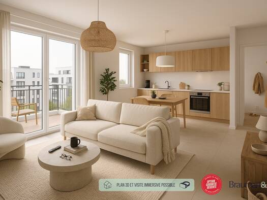 Appartement à vendre - neuf 317 000 € 3 pièces 2 chambres 65 m² 1er étage Morainvilliers 78630