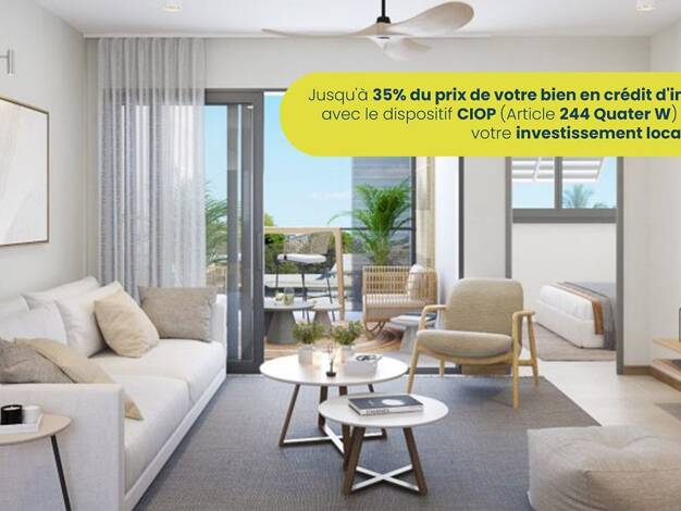 Appartement à vendre - neuf 350 000 € 3 pièces 2 chambres 60 m² dès le 30/09/2026 Saint-Paul 97460