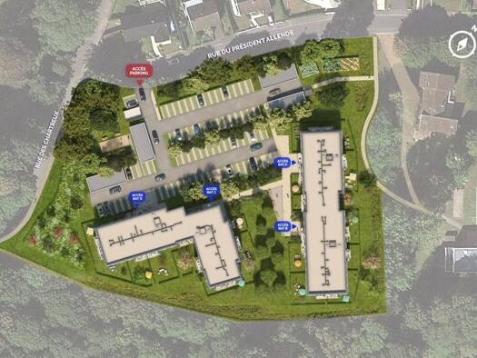 Appartement à vendre 208 000 € 3 pièces 2 chambres 70 m² Étage 1/3 Centre Ville-Bruyeres Longuenesse 62219