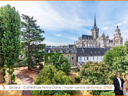 Appartement à vendre 115 000 € 3 pièces 1 chambre 55 m² Étage 3/6 Centre Ville-Cathédrale Évreux 27000