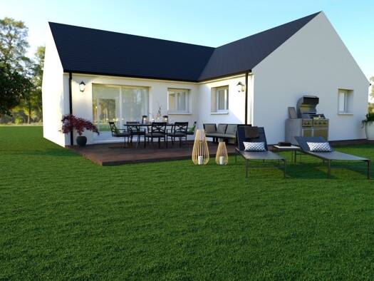 Terrain avec maison neuve à vendre 241 200 € 4 pièces 2 chambres 100 m² 1 127 m² de terrain Béthancourt-en-Vaux 02300