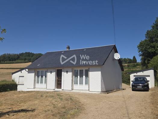 Maison de plain-pied à vendre 95 000 € 3 pièces 2 chambres 65,8 m² 9 359 m² de terrain Dun-les-Places 58230