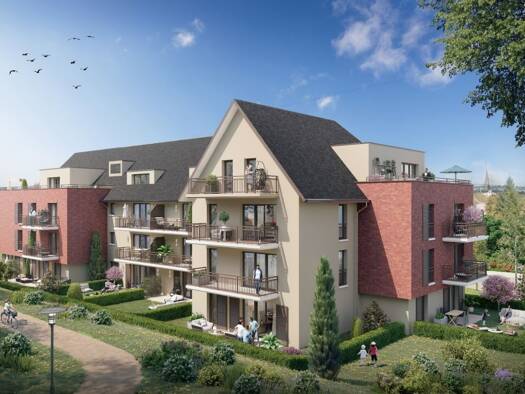 Appartement à vendre - Neuf 189 000 € 2 pièces 42 m² dès le 30/09/2025 Secteur Sauvegarde Honfleur 14600