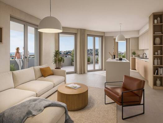 Appartement à vendre - neuf 320 000 € 2 pièces 1 chambre 46,8 m² 3ème étage Saint-Laurent-du-Var 06700