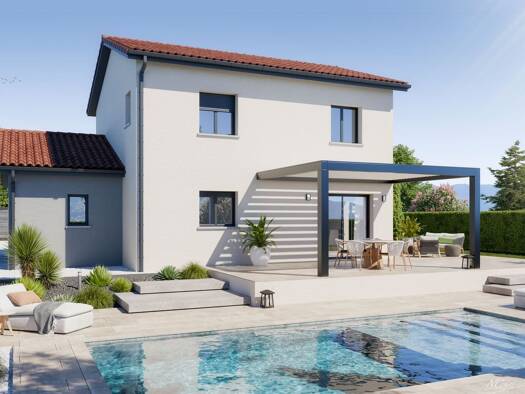 Terrain avec maison neuve à vendre 290 000 € 4 pièces 3 chambres 82 m² 392 m² de terrain Villemoirieu 38460