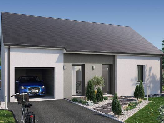 Terrain avec maison neuve à vendre 166 700 € 3 pièces 2 chambres 63 m² 276 m² de terrain Saint-Gondran 35630