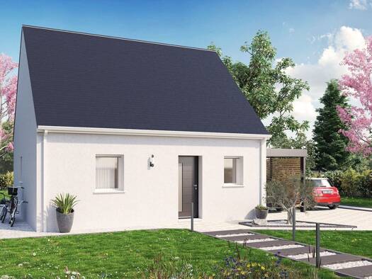 Terrain avec maison neuve à vendre 124 896 € 3 pièces 2 chambres 49 m² 423 m² de terrain Sel-de-Bretagne 35320