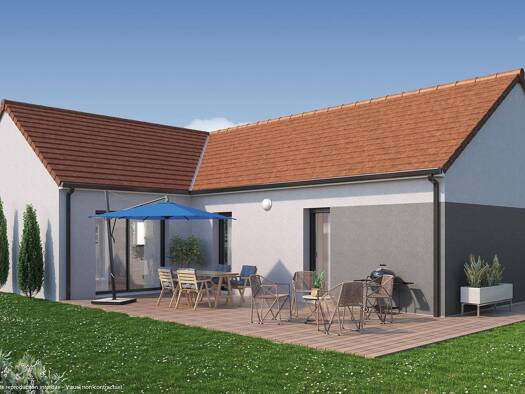 Terrain avec maison neuve à vendre 205 489 € 4 pièces 3 chambres 91 m² 790 m² de terrain Labergement-lès-Seurre 21820