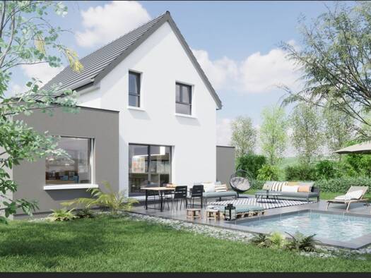Terrain avec maison neuve à vendre 482 560 € 6 pièces 4 chambres 116 m² 464 m² de terrain Griesheim-sur-Souffel 67370