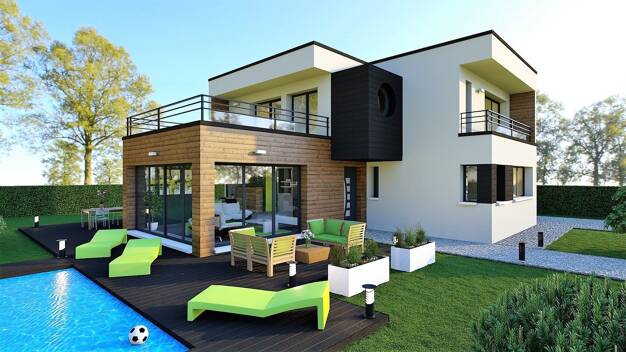 Terrain avec maison neuve à vendre 424 079 € 5 pièces 4 chambres 140 m² 3 383 m² de terrain Quenne 89290