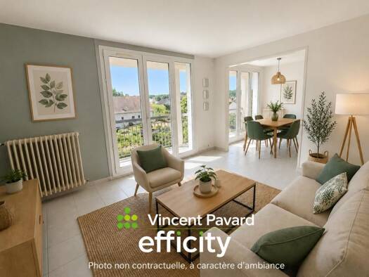 Appartement à vendre 136 990 € 4 pièces 2 chambres 72,75 m² Étage 2/2 Alouette Joué-lès-Tours 37300