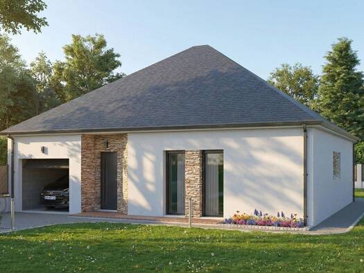 Terrain avec maison neuve à vendre 420 653 € 4 pièces 3 chambres 90 m² 415 m² de terrain Damgan 56750