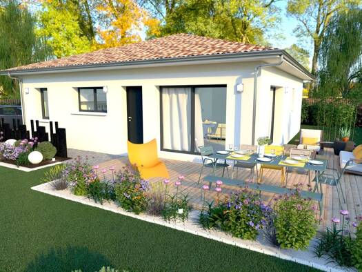 Terrain avec maison neuve à vendre 209 700 € 4 pièces 3 chambres 80 m² 450 m² de terrain Bourg Mimizan 40200