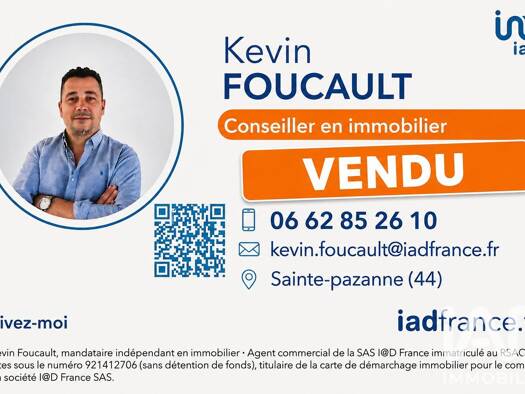 Terrain constructible viabilisé à vendre 64 900 € 126 m² de terrain Houssais Rezé 44400