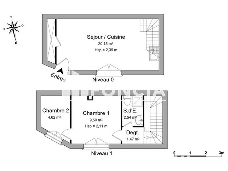 Maison à louer, 38m², BOUAFLE