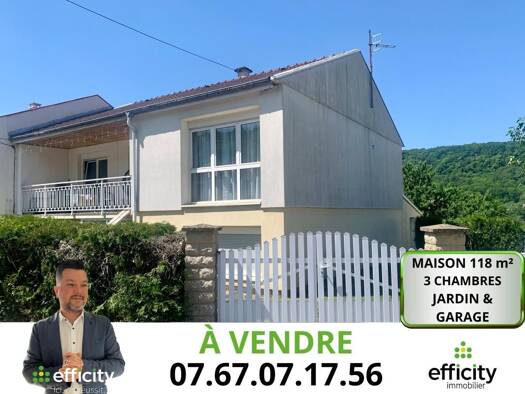 Maison à vendre 239 000 € 4 pièces 3 chambres 118 m² 400 m² de terrain Nord Frouard 54390