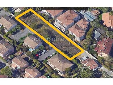 Terrain constructible viabilisé à vendre 399 900 € 1 400 m² de terrain Croix de Pierre-route d'Espagne Toulouse 31100