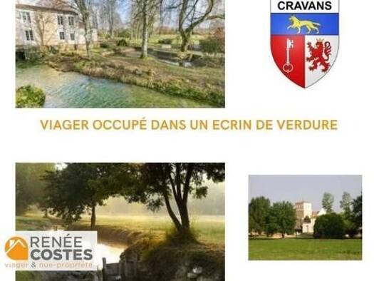 Maison en viager occupé Bouquet 38 525 € 5 pièces 3 chambres 185 m² 1 750 m² de terrain Cozes 17120