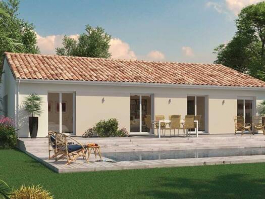 Terrain avec maison neuve à vendre 217 540 € 4 pièces 3 chambres 101 m² 1 940 m² de terrain Saint-Griède 32110