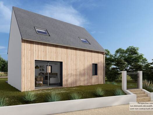 Terrain avec maison neuve à vendre 225 782 € 4 pièces 3 chambres 89 m² 170 m² de terrain Centre Ouest Chartres-de-Bretagne 35131