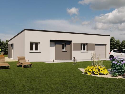 Terrain avec maison neuve à vendre 127 430 € 4 pièces 3 chambres 81 m² 700 m² de terrain Caligny 61100