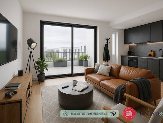 Appartement à vendre - neuf 109 189 € 1 pièce 42 m² 3ème étage Hyper Centre-Vieille Ville Saint-Étienne 42000