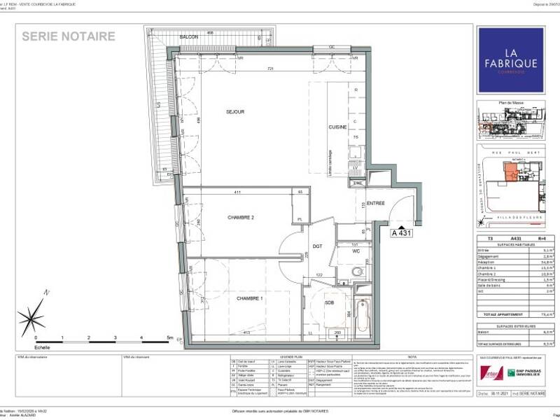 Maison à louer, 82m², COURBEVOIE
