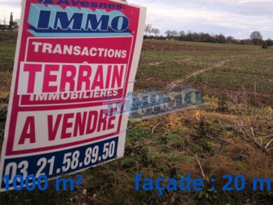 Terrain à vendre 59 000 € 1 000 m² de terrain Aubigny en Artois 62690