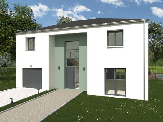 Terrain avec maison neuve à vendre 474 250 € 6 pièces 5 chambres 138,8 m² Angevillers 57440