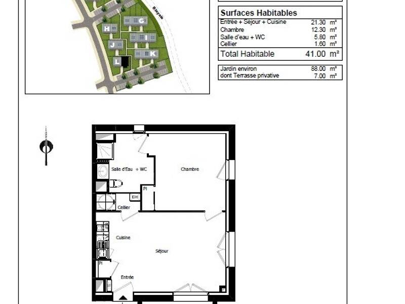 Maison à louer, 41m², SAINT JEAN D'ILLAC