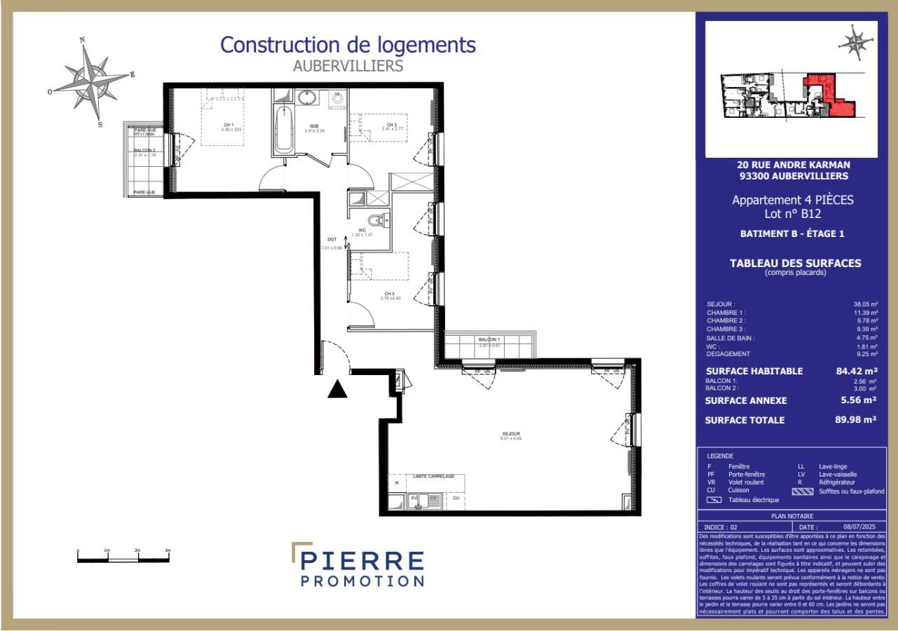Maison à louer, 85m², AUBERVILLIERS