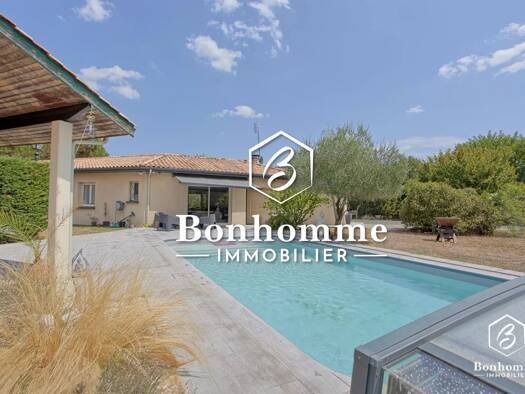 Maison de plain-pied à vendre 531 700 € 7 pièces 5 chambres 155 m² 1 500 m² de terrain Saint-Morillon 33650